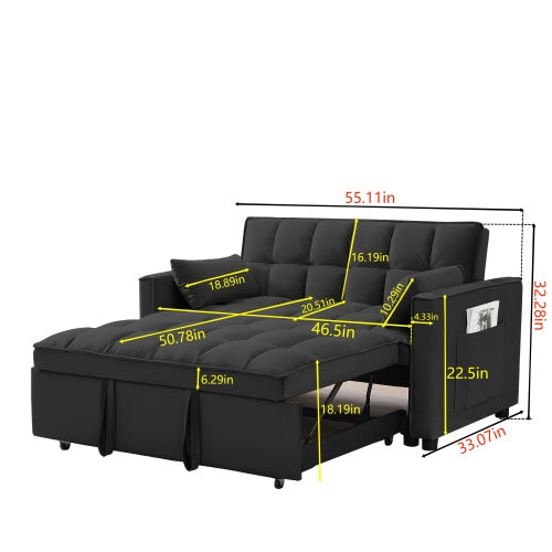Couch W Pullout Bed