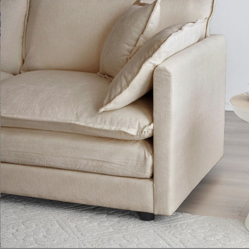 Modern Fabric Loveseat Couch