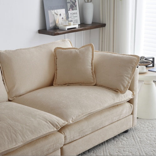 Modern Fabric Loveseat Couch