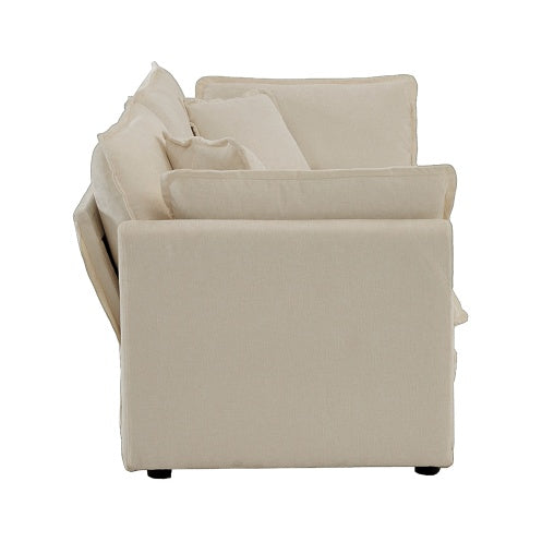 Modern Fabric Loveseat Couch