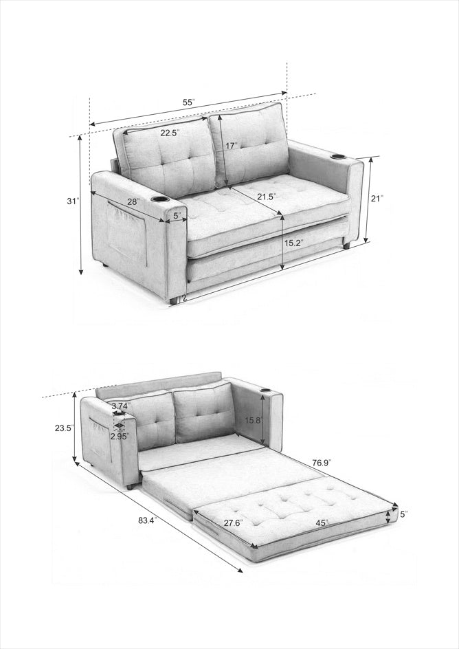 Sofa Convertible Sofa Bed